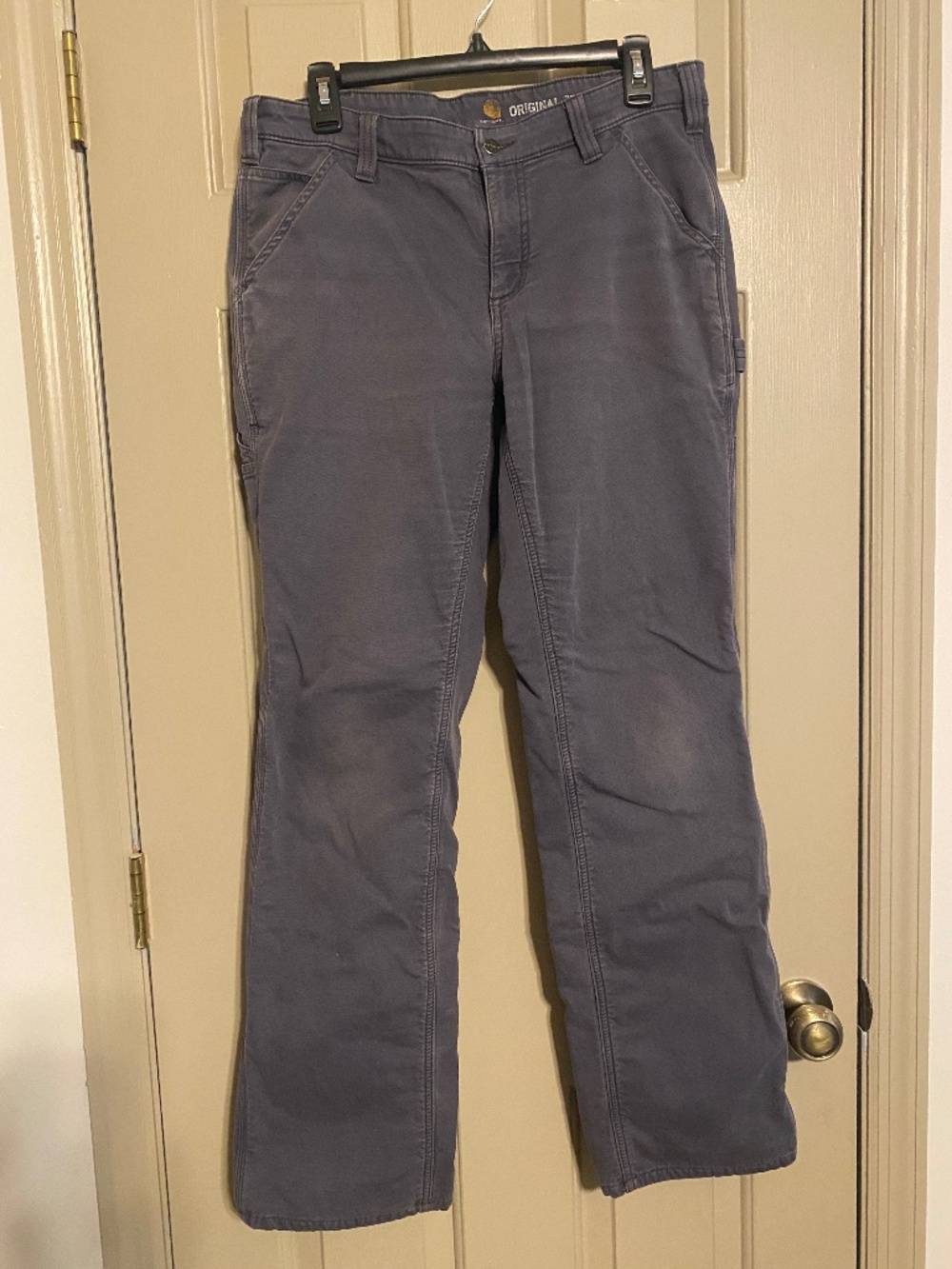 Carhartt Fleece Lined Cargo Pants Gray Women's Size 8 R